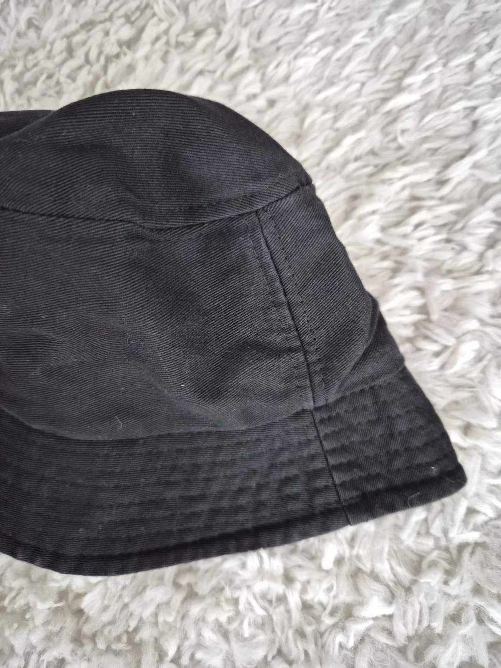 SHEIN Black Cotton Bucket Hat | Y2K Grunge Aesthetic - Picture 3 of 11